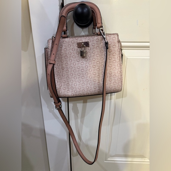 Guess Pink Logo Crossbody Bag - Picture 3 of 12